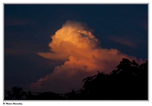 Sunset at Java near the capital Jakarta
