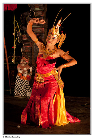 Traditional Balinese dance performance
