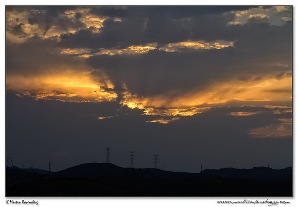 Sunrise at the beach of Los Lanches near Tarifa