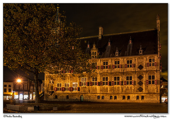 Downtown Gouda by night