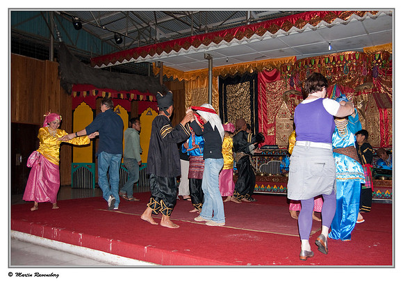 Ganto Minang Group presenting their dance, song and music in Bukittinggi