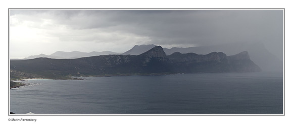 Looking over False Bay from Cape Point on the Cape Penisula