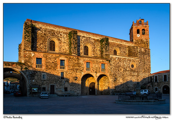 The church in the village Jaraicejo in northern part of Extremadura.