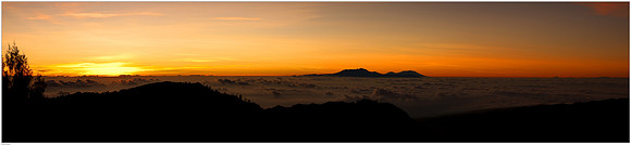 Sunrise above the Tengger Caldera