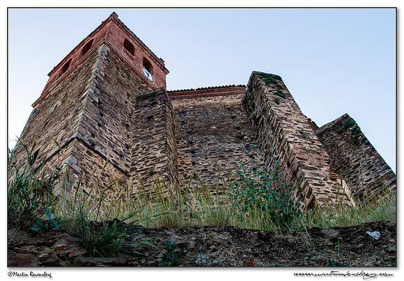 The church in the village Jaraicejo in northern part of Extremadura.