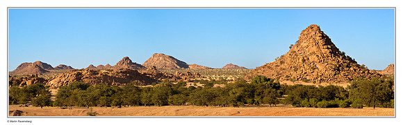 Inselbergs in southern Damaraland near Twyfelfontein