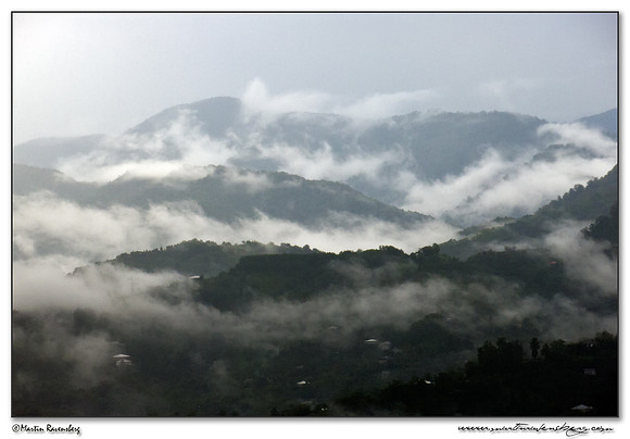View over the valley of the village Sakhalvasho near Batumi