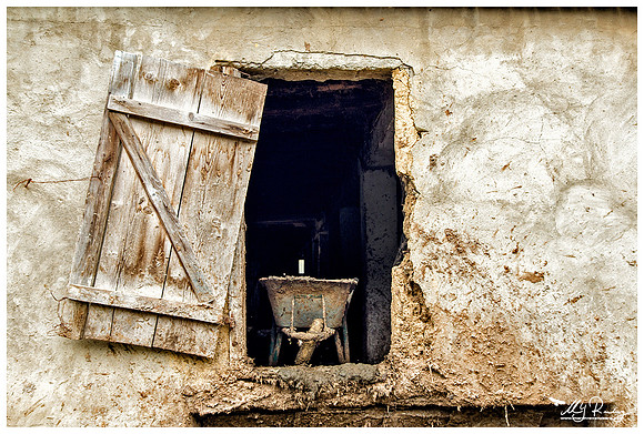 An old barn near the Celic Dere Monastery in the Tulcea County
