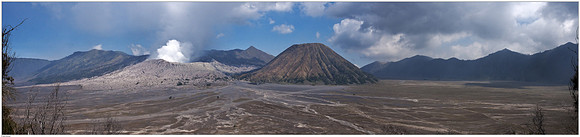 Mount Bromo inside the massive Tengger Caldera