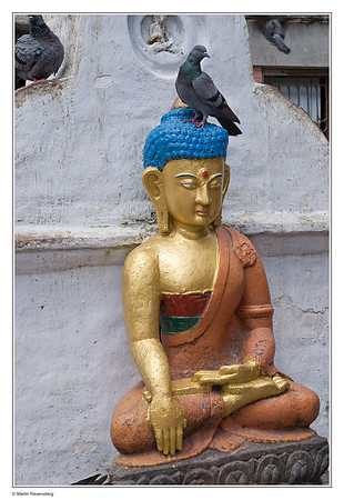 Kathmandu - Swayambhunath Stupa - Buddha Akshobhya