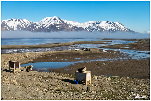 Longyearbyen surroudings at the  Adventfjorden, which is part of the much greater fjord Isfjorden.