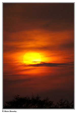 Sunset at the Spijkerboorse Kade near Hazerswoude
