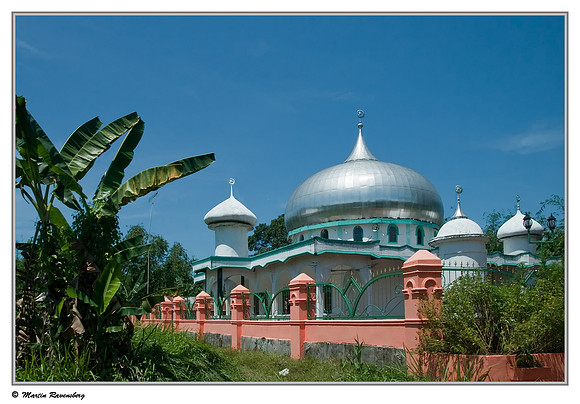One of the many mosques along the road.