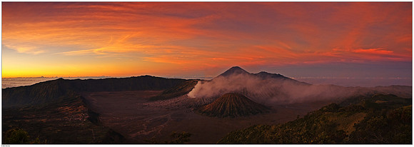 Mount Bromo inside the massive Tengger Caldera