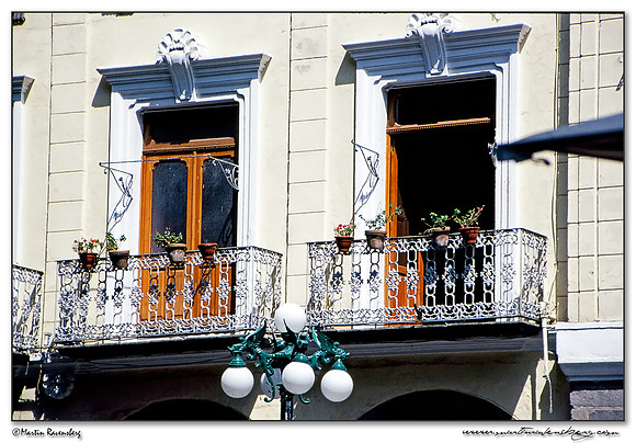 Just a balcony in the town of Puebla
