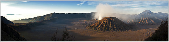 Mount Bromo inside the massive Tengger Caldera