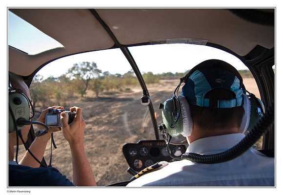 Helicopter flight above the Victoria Waterfalls - Zambia