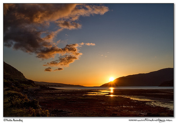 Sunsett over Little Loch Broom near Dundonnell