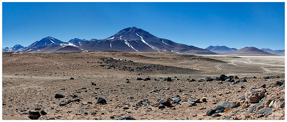 Landscape of the Altiplano in Bolivia