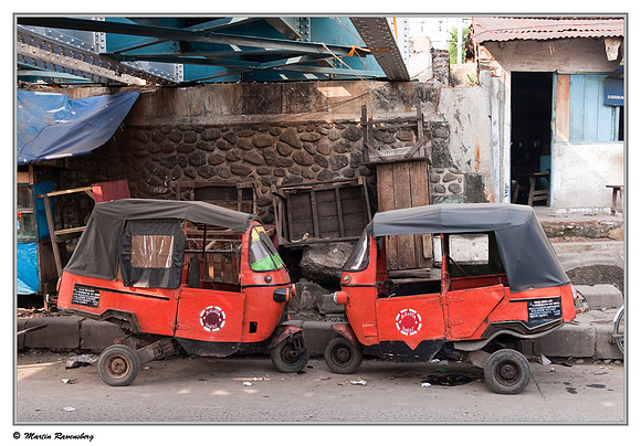 Bajaj in Jakarta, the Kota Tua area near the old harbour Sunda Kelapa.