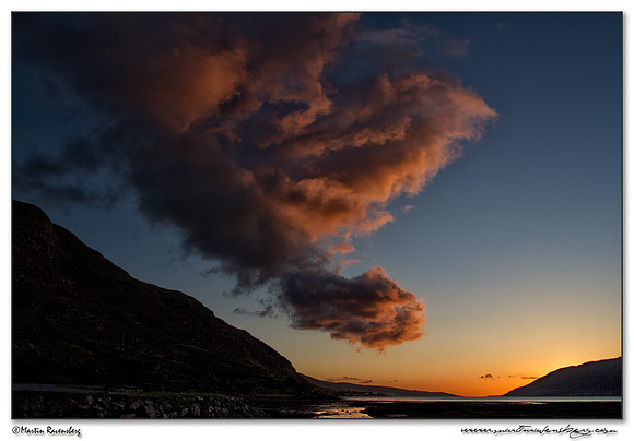 Sunsett over Little Loch Broom near Dundonnell