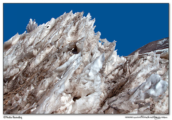 Wind blown snow remains at the Bolivean border station