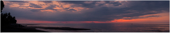 Sunset at Lovina beach