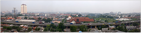 City view over Jakarta, the Kota Tua area.